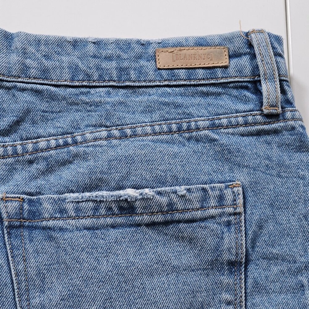 BLANKNYC Womens Short 32 Blue The Barrow High Rise Vintage Look Distressed Beach - Picture 14 of 15